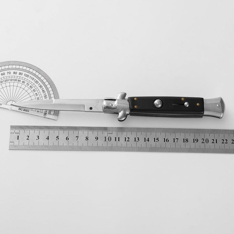 Side Jump AKC Folding Knife Resin Painted Wood Pocket Knives