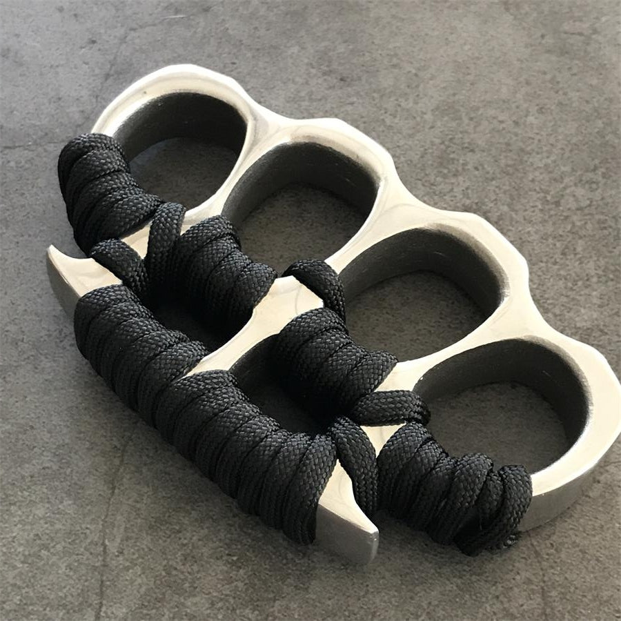 Steel Knuckle Duster Big Finger Hole Broken Window EDC Tool