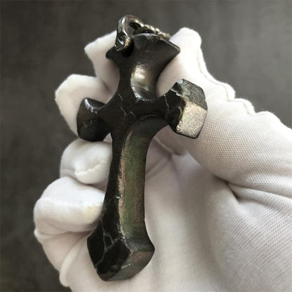 Handmade TC21 Titanium Cross Pendant Necklace