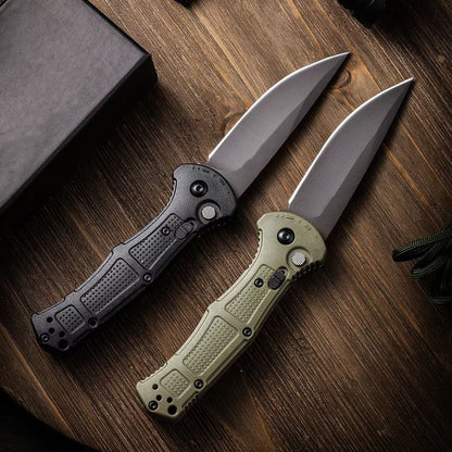 Outdoor  9070 9071 Folding Knife D2 Blade Nylon Fiber Handle Camping Hunting Tactical Defense Pocket Knives