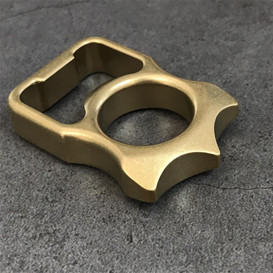 Brass Knuckle Duster Bottle Opening Window Breaking EDC Protective Gear