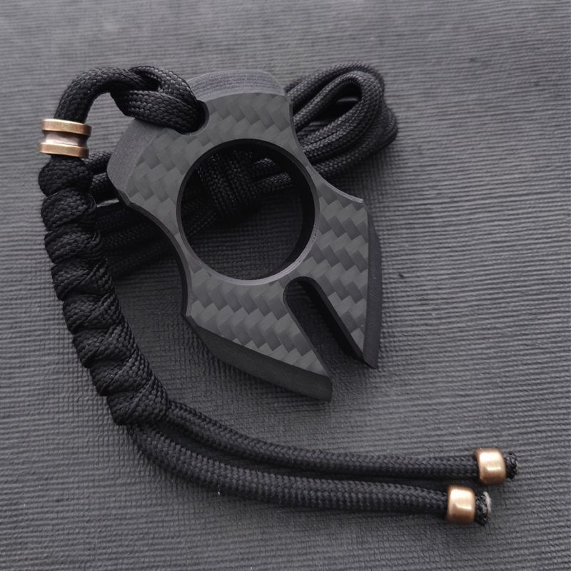 Carbon Fiber Single Finger Knuckles Duster