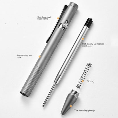 Multifunctional Bolt Titanium Tactical Writing Pen