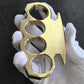Solid Brass Knuckle Duster Finger Buckle Self-defense Broken Window EDC Tool Boxing Training Combat Gear