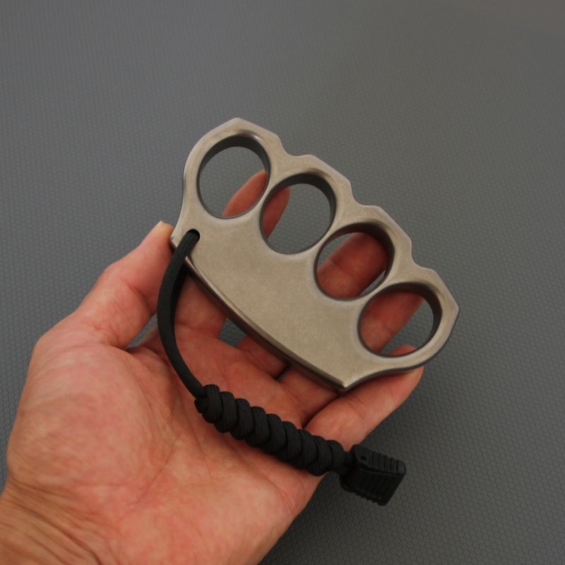 Classic Titanium Knuckle Duster Self Defense EDC Tool