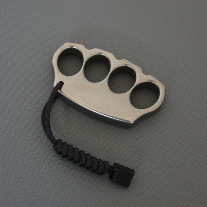 Classic Titanium Knuckle Duster Self Defense EDC Tool