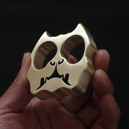 Exquisite Dog Head Brass Knuckle Duster