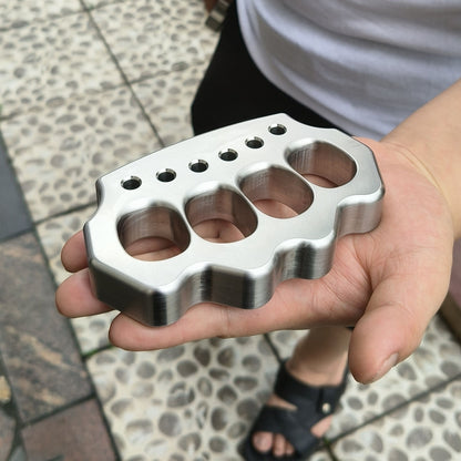 Solid Steel Knuckle Duster Boxing Broken Window Defense Tool