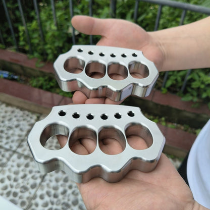 Solid Steel Knuckle Duster Boxing Broken Window Defense Tool