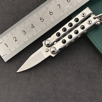 Mini Folding Training Knife Uncut Keychain Knives