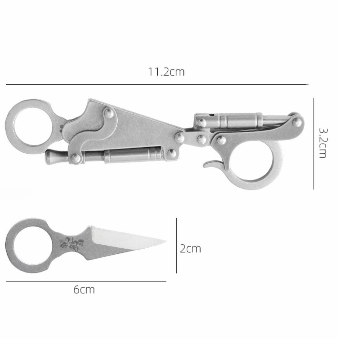 High Rebound Fun Pocket Knife Keychain Self-defense EDC Tool