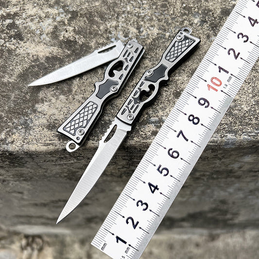 Creative Mini Folding Knife Keychain Pendant Decoration Invisible Knives
