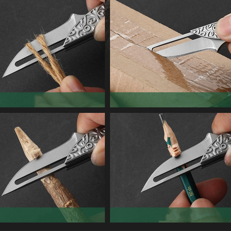 Mini Mechanical Folding Knife Sharp Morphing Pocket Knives