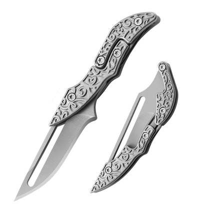 Mini Mechanical Folding Knife Sharp Morphing Pocket Knives