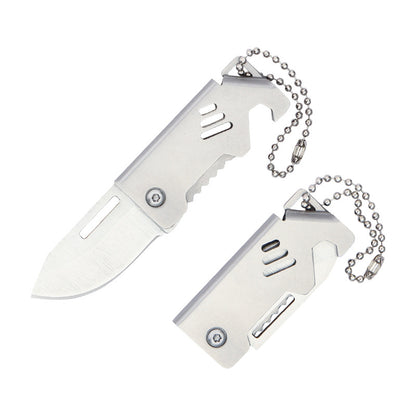 Mini Folding Knife Keychain Pendant Bottle Opener Knives