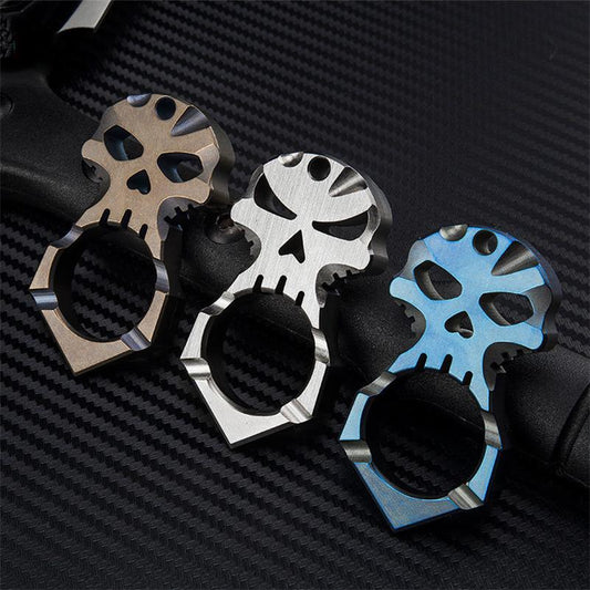 Mini Titanium Knuckle Duster Portable EDC Decoration