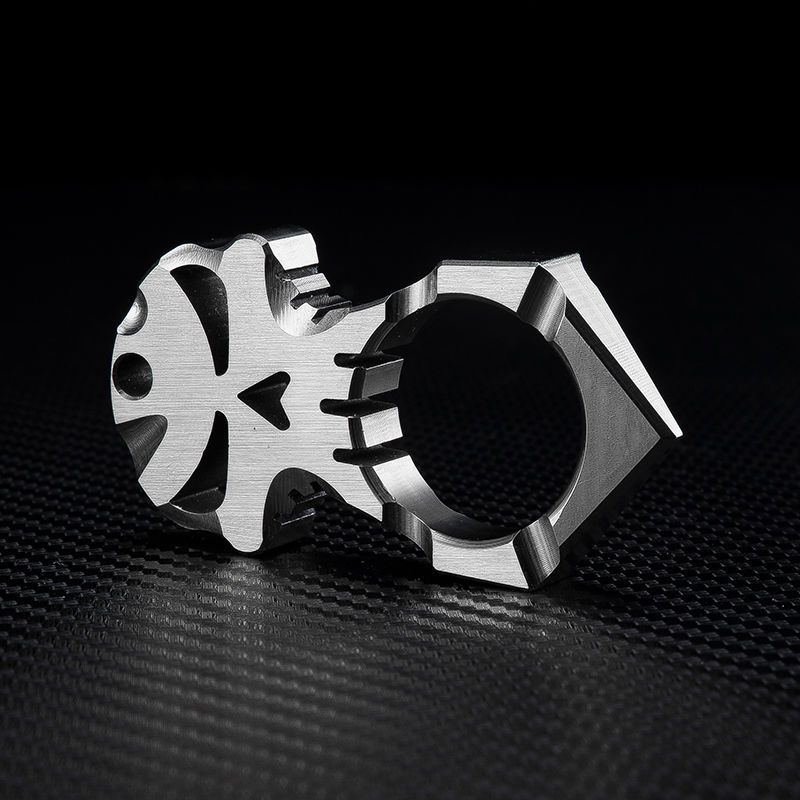 Mini Titanium Knuckle Duster Portable EDC Decoration