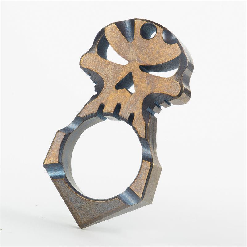 Mini Titanium Knuckle Duster Portable EDC Decoration