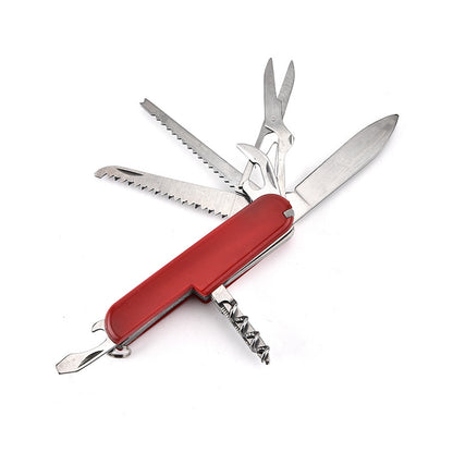 Multifunctional Folding Knife Saw Scissors Bottle Opener