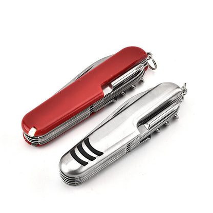 Multifunctional Folding Knife Saw Scissors Bottle Opener