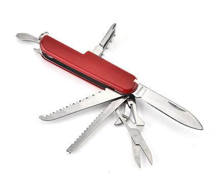 Multifunctional Folding Knife Saw Scissors Bottle Opener