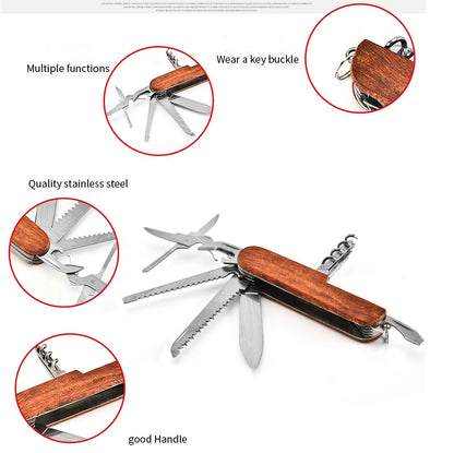 Multifunctional Outdoor Defense Tool Folding Knife