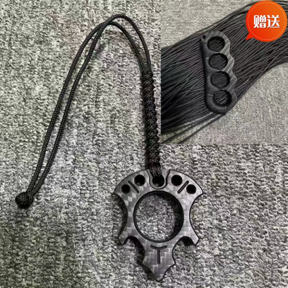 Carbon Fiber Single Finger Knuckle front view