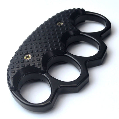 Thickened Clip Metal Knuckle Duster Boxing Training Four Finger Tiger Fist Buckle Outdoor Camping Tiger Ring Buckle Self-defense EDC Tool