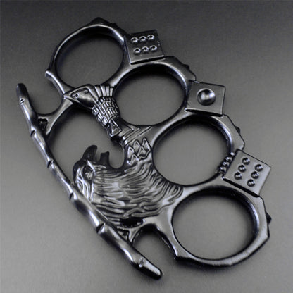 Eagle King Knuckle Duster с четырьмя пальцами, защитная защита, бокс, защита от разбитого окна, защита для кемпинга, выживания, боевая ручная пряжка