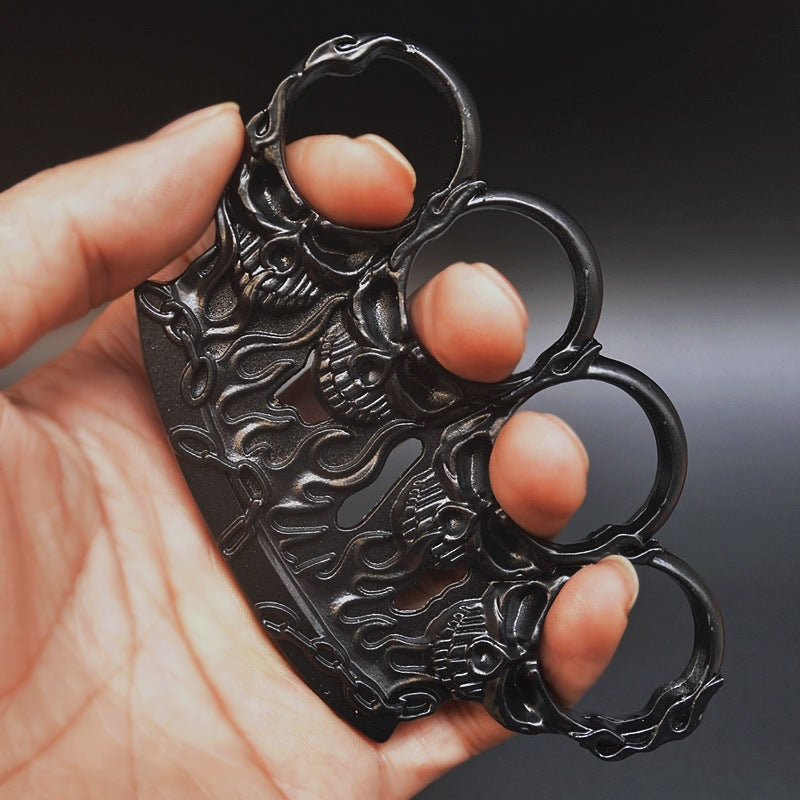Hand Buck Ghost Fire Style Knuckle Duster Four Fingers Tiger Fist Ring Hand Buck ...