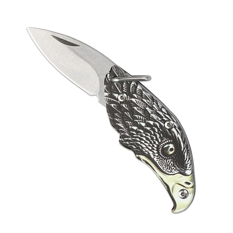 Eagle Folding Knife Outdoor Defense Portable Keychain Knife Pendant Decoration EDC Tools