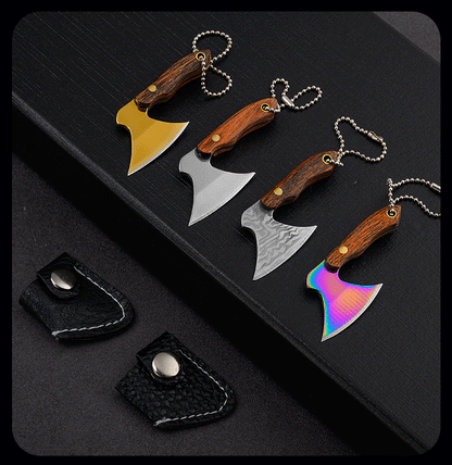 Mini Keychain Pocket Knife Creative Backpack Charm Portable Unwrapped Axe