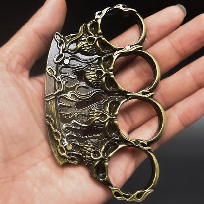 Ghost Fire Style Knuckle Duster Four Fingers Tiger Fist Ring Hand Buckle Outdoor Defense Gloves Combat Broken Window EDC Tools