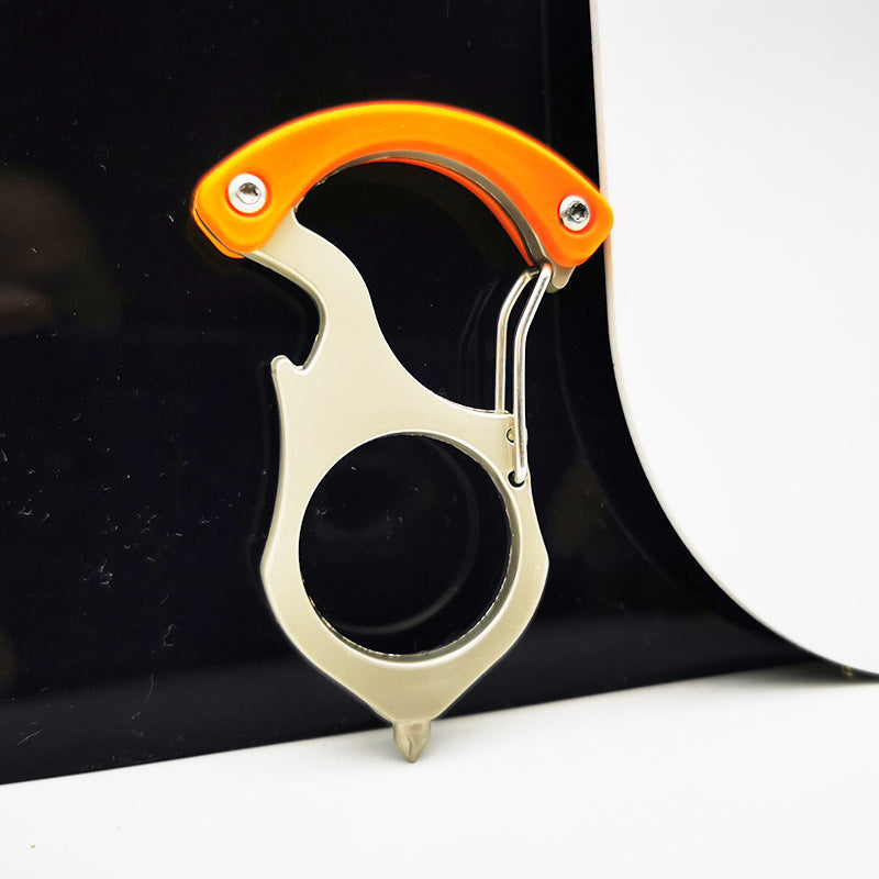 Sharp Keychain Sharp Blade Single Finger Knuckle Duster Fob Keychain Window Breakers ...