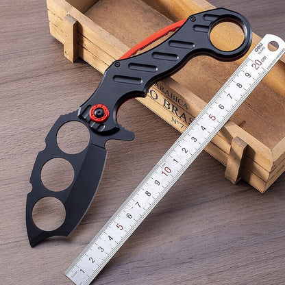 Knuckle Folding Knife Outdoor Camping Tactics Multi-functional Self-defense Boxing Sleeve Knives