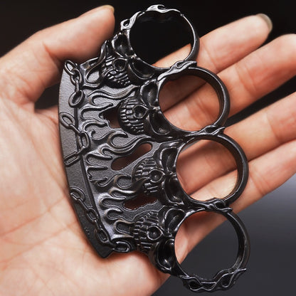 Ghost Fire Style Knuckle Duster Four Fingers Tiger Fist Ring Hand Buckle Outdoor Defense Gloves Combat Broken Window EDC Tools