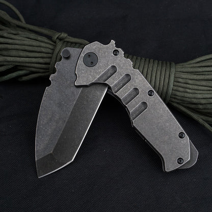 Outdoor Tactical  Folding Knife 9cr18mov Sharp Blade Stone Wash Steel G10 Handle Camping Pocket Knives