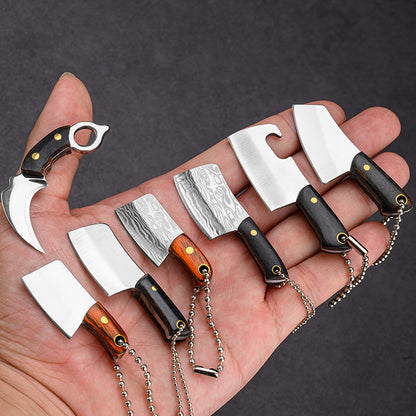 Mini Keychain Pocket Knife Creative Backpack Charm Portable Unwrapped Axe