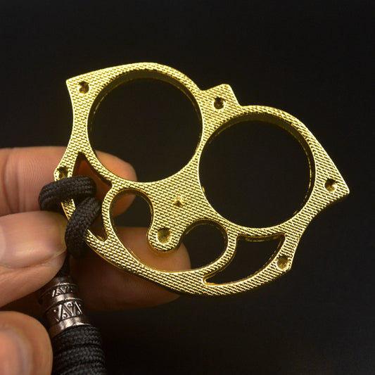Jointures métalliques Duster doigt tigre défense de sécurité deux jointures outil d'auto-défense Bracelet poche EDC Bracelets outil brise-vitre