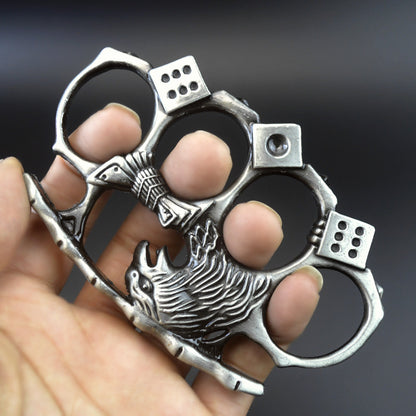 Eagle King Knuckle Duster с четырьмя пальцами, защитная защита, бокс, защита от разбитого окна, защита для кемпинга, выживания, боевая ручная пряжка