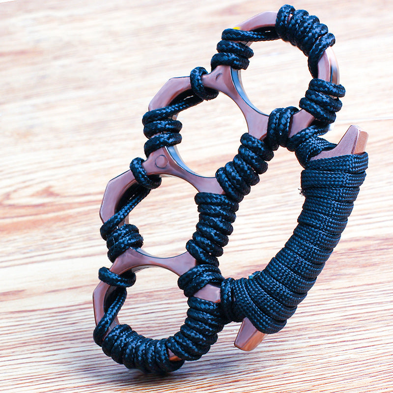 Umbrella Rope Knuckle Duster Four Finger Defense Fitness Training Boxi ...