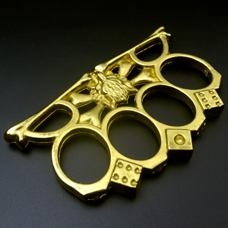 Wolf Head Style Knuckle Duster Four-fingered Tiger Defense Gloves with ...