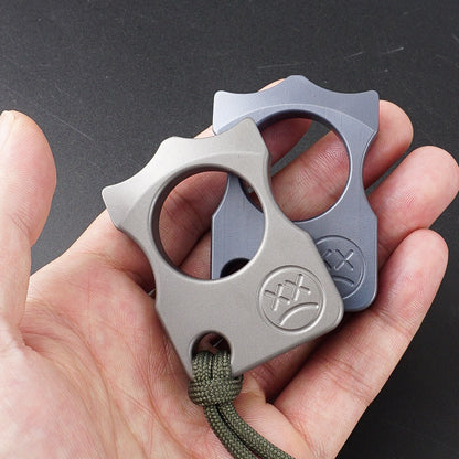 Titanium Knuckle Duster Tiger Finger Self Defense Self Defense Boxing Fighting Finger Buckle Window Breaker EDC Tool