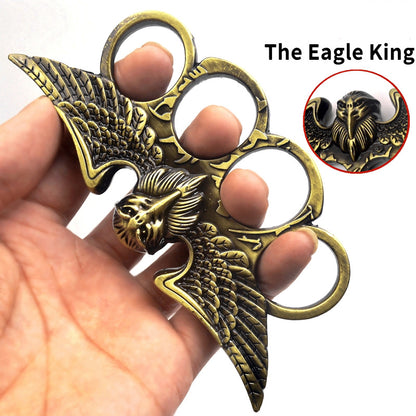 Утолщенный Eagle King Knuckle Duster Практика боевых искусств Бокс Четыре пальца Боксерские перчатки Ручная пряжка Боксерская пряжка Защита от разбитого окна