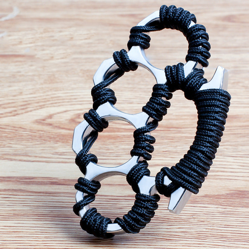 Umbrella Rope Knuckle Duster Four Finger Defense Fitness Training Boxi ...
