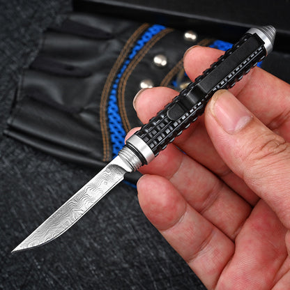 Mini Damascus Pen Knife Multifunctional Wilderness Survival Survival Pocket Knives