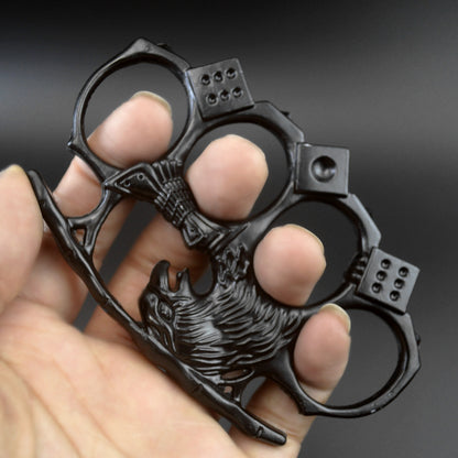 Eagle King Knuckle Duster с четырьмя пальцами, защитная защита, бокс, защита от разбитого окна, защита для кемпинга, выживания, боевая ручная пряжка