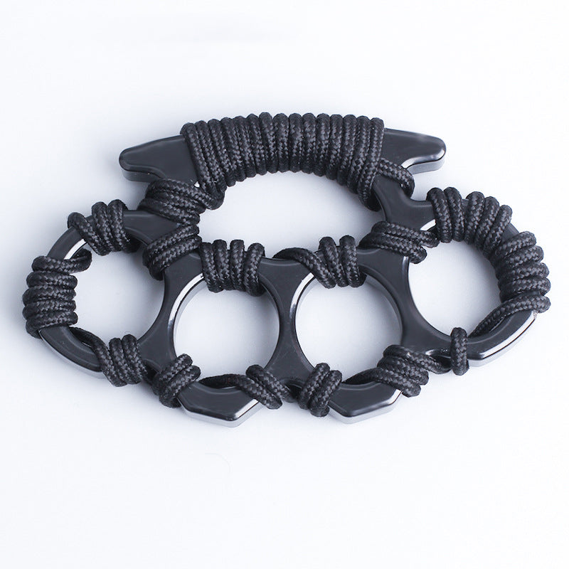 Umbrella Rope Knuckle Duster Four Finger Defense Fitness Training Boxi ...