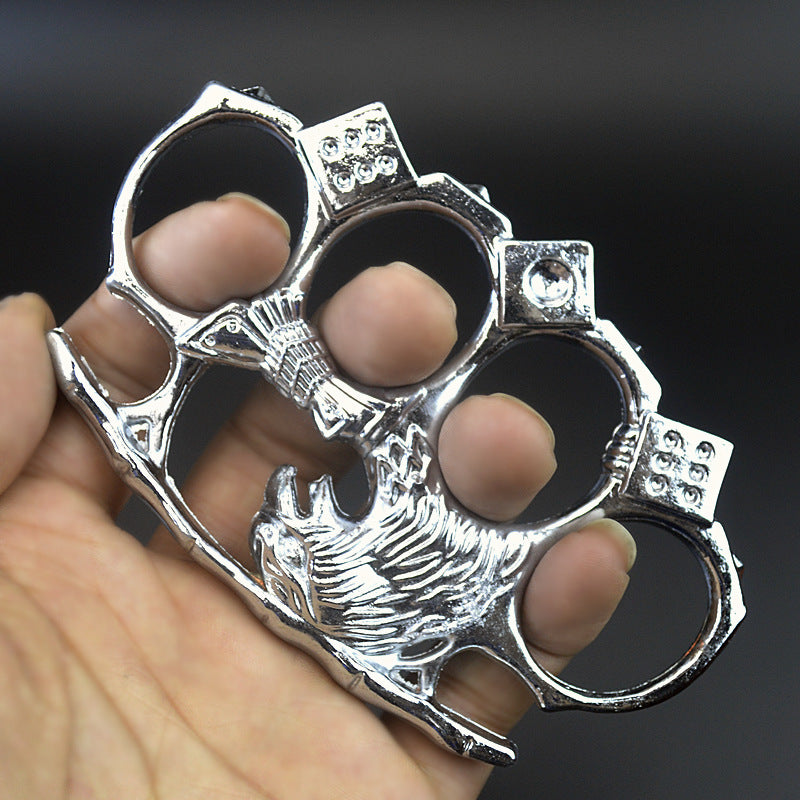 Eagle King Knuckle Duster Four-finger Safety Defense Boxing Broken Window Guard Camping Survival Combat Hand Buckle