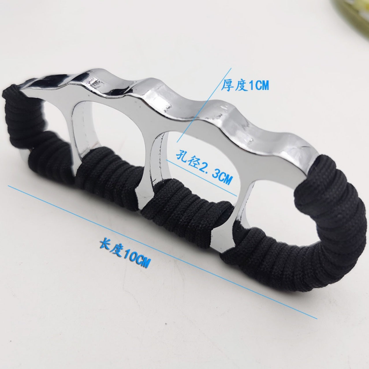 Self-defense Knuckle Duster Finger Tiger Tied Rope Four-finger Buckle ...